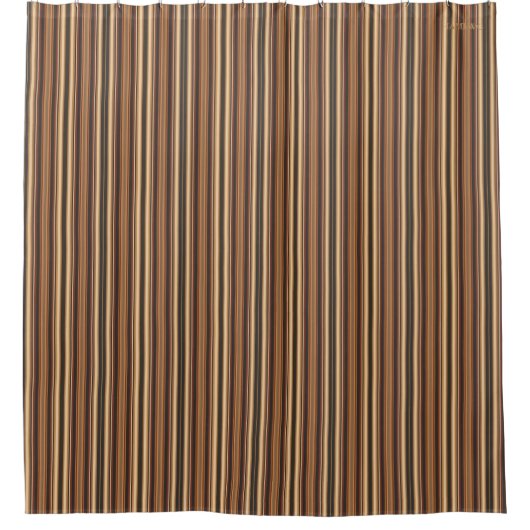 HAMbyWG - Shower Curtain - Caramel/Brown/Beige/Blk Douchegordijn (Voorkant)