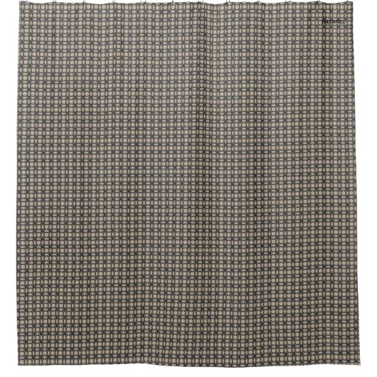 HAMbyWG - Shower Curtain - Creme, grijs Douchegordijn (Voorkant)