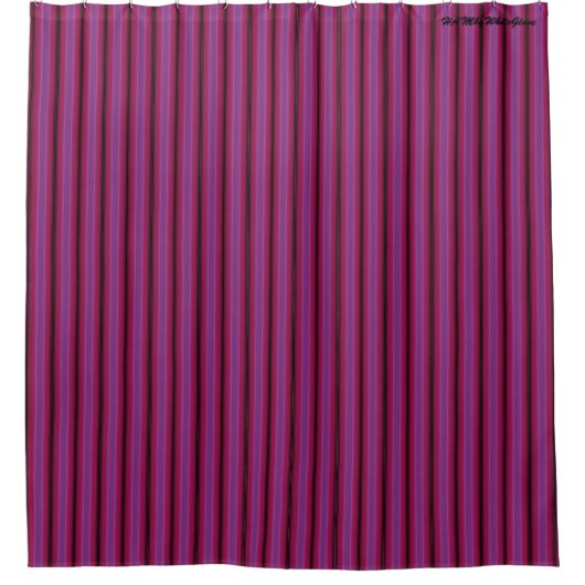 HAMbyWG - Shower Curtain - Framberry Violet Stripe Douchegordijn (Voorkant)