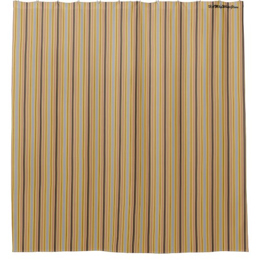 HAMbyWG - Shower Curtain - Golden Orng/Geel/Roze Douchegordijn (Voorkant)