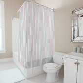 HAMbyWG - Shower Curtain - Gry/Pnk/Wh/Blk Stripe Douchegordijn (In situ)