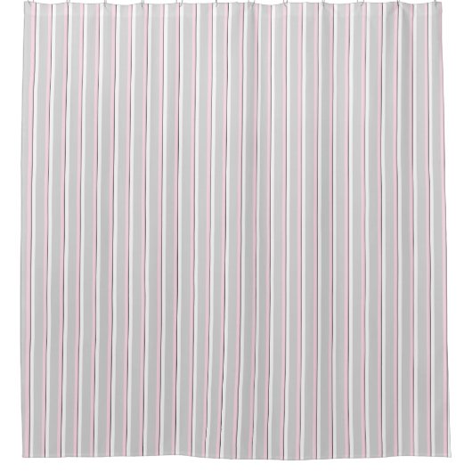 HAMbyWG - Shower Curtain - Gry/Pnk/Wh/Blk Stripe Douchegordijn (Voorkant)
