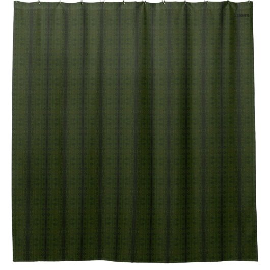 HAMbyWG - Shower Curtain - Ink Olive India Douchegordijn (Voorkant)