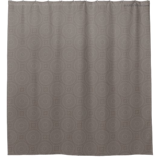 HAMbyWG - Shower Curtain - Khaki Bohemian Douchegordijn (Voorkant)