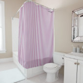 HAMbyWG - Shower Curtain - Roze streep Douchegordijn (In situ)