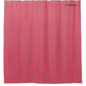 HAMbyWG - Shower Curtain - Stripe Melon Pink Douchegordijn (Voorkant)
