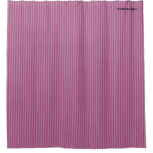 HAMbyWG - Shower Curtain - Stripe middelgrote roze Douchegordijn