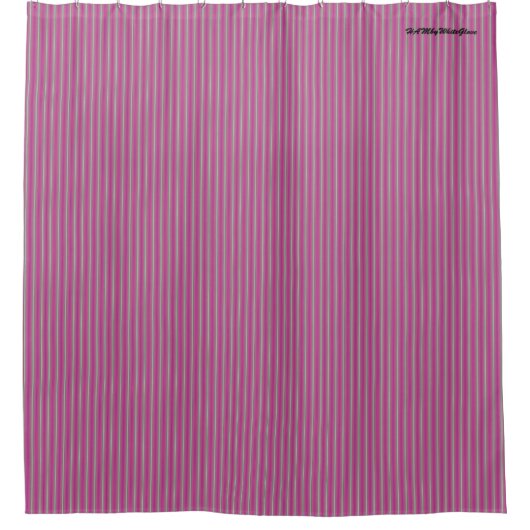 HAMbyWG - Shower Curtain - Stripe middelgrote roze Douchegordijn (Voorkant)