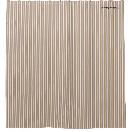 HAMbyWG - Shower Curtain - Toffee Stripe Douchegordijn (Voorkant)