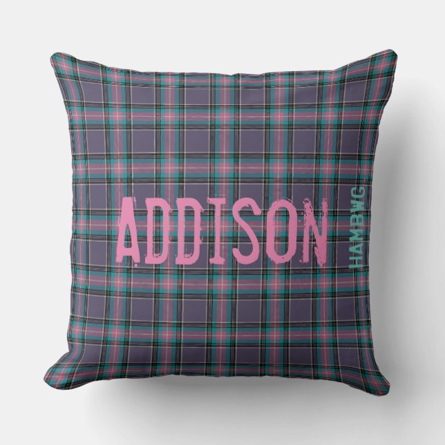 HAMbyWG Sierkussen 20-inch Lav.Gray/Roze/Aqua Pset (Voorkant)