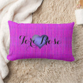 HAMbyWG - Sierkussen - Roze Violet met naam Kussen (Deken)