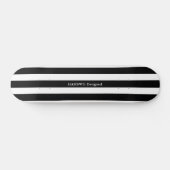 HAMbyWG - Skateboard - Black White Wide Stripe (Horizontaal)