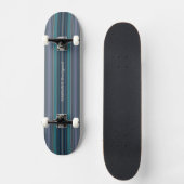 HAMbyWG - Skateboard - Blauwgroen stripes (Voorkant)