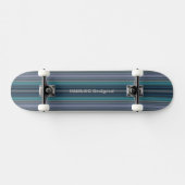 HAMbyWG - Skateboard - Blauwgroen stripes (Horizontaal)