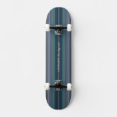 HAMbyWG - Skateboard - Blauwgroen stripes (Voorkant)