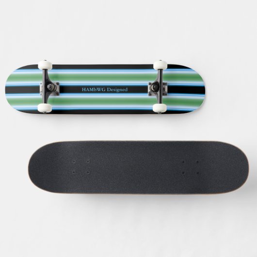 HAMbyWG - Skateboard - Briljantblauw groen zwart (Horizontaal)