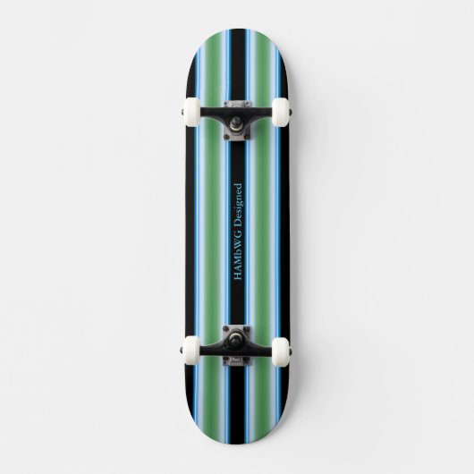 HAMbyWG - Skateboard - Briljantblauw groen zwart (Voorkant)