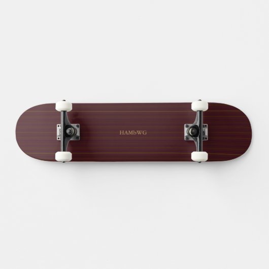 HAMbyWG - Skateboard - Burgundy Stripe (Horizontaal)