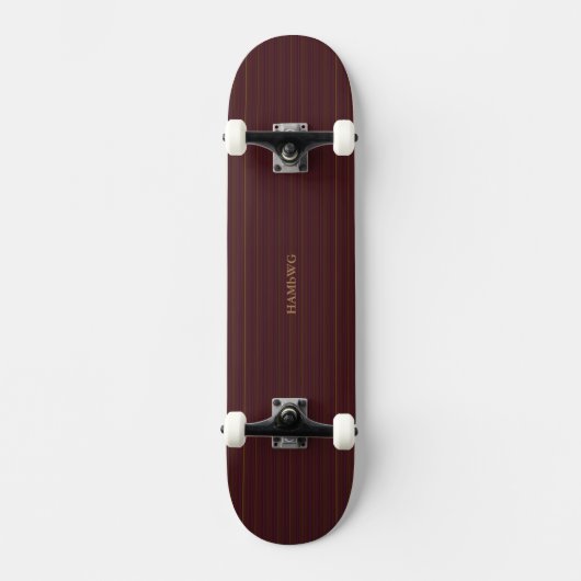 HAMbyWG - Skateboard - Burgundy Stripe (Voorkant)