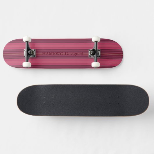 HAMbyWG - Skateboard - Dark Cherry Stripe (Horizontaal)