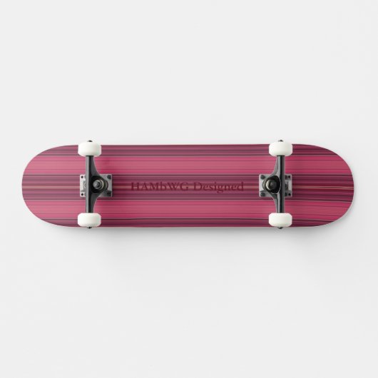 HAMbyWG - Skateboard - Dark Cherry Stripe (Horizontaal)