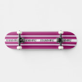 HAMbyWG - Skateboard - Fuschia White met HAMbWG Ba (Horizontaal)