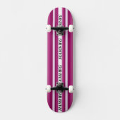 HAMbyWG - Skateboard - Fuschia White met HAMbWG Ba (Voorkant)