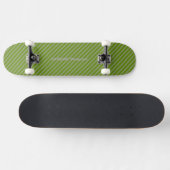 HAMbyWG - Skateboard - Greem Diagonal Stripes (Horizontaal)