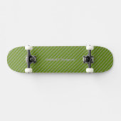 HAMbyWG - Skateboard - Greem Diagonal Stripes (Horizontaal)