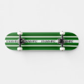 HAMbyWG - Skateboard - Green & White met HAMbWG Ba (Horizontaal)