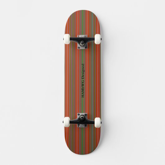 HAMbyWG - Skateboard - Stripes O/A/G (Voorkant)