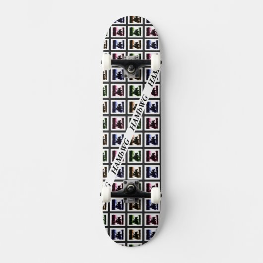 HAMbyWG - Skateboard - Teddy Bear - Negatief Afbee (Voorkant)