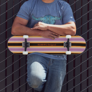 HAMbyWG - Skateboard - Violet Sinaasappel Black