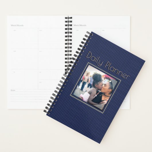 HAMbyWG - Small Daily Planner - Blauw patroon (Display)