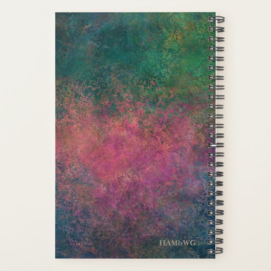 HAMbyWG - Small Daily Planner - Etheral Blauwgroen (Achterkant)