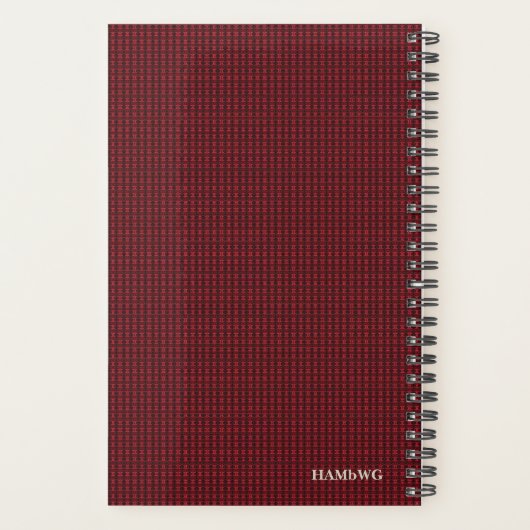 HAMbyWG - Small Daily Planner - Red Pattern (Achterkant)