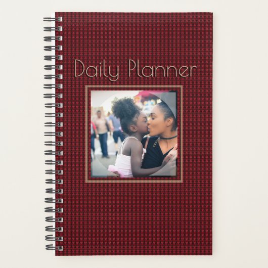 HAMbyWG - Small Daily Planner - Red Pattern (Voorkant)