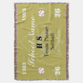 HAMbyWG  Softball of honkbal Deken (Voorkant Verticaal)