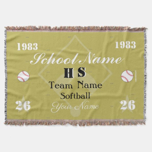 HAMbyWG  Softball of honkbal Deken (Voorkant)