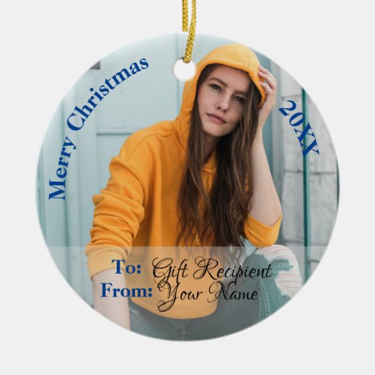 HAMbyWG Square Ornament - Blauw Roos (Voorkant)