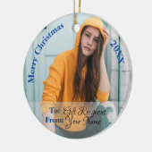 HAMbyWG Square Ornament - Blauw Roos (Links)