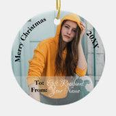 HAMbyWG Square Ornament - Paars Roos (Voorkant)