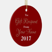 HAMbyWG Square Ornament - Red Rose (Rechts)