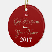 HAMbyWG Square Ornament - Red Rose (Links)