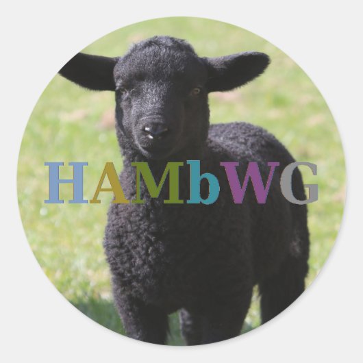 HAMbyWG - Stickers - Zwarte schapen (Voorkant)