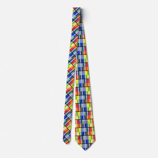 HAMbyWG - Stropdas - Kleurig grafisch ontwerp (Achterkant)