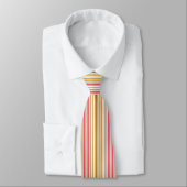 HAMbyWG - Stropdas - Multi Stripe - Zalmboter (Gebonden)