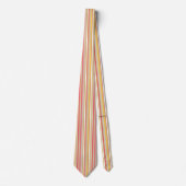 HAMbyWG - Stropdas - Multi Stripe - Zalmboter (Voorkant)
