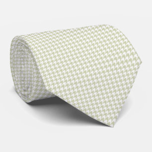 HAMbyWG - Stropdas - Wit/Been Houndstooth