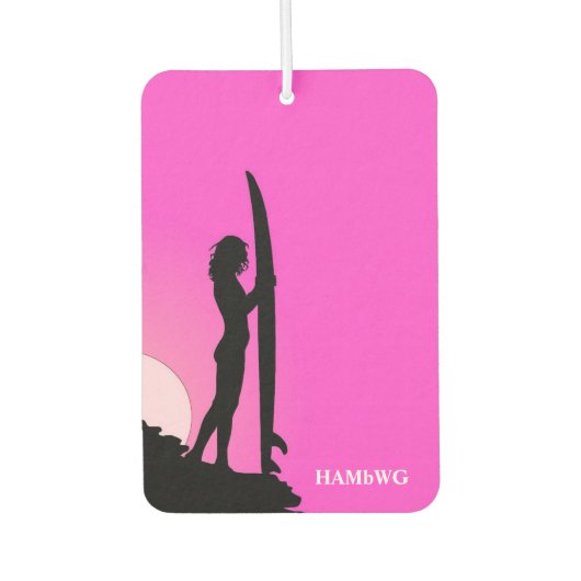 HAMbyWG - Surfer Girl Monogram Luchtverfrisser (Voorkant)